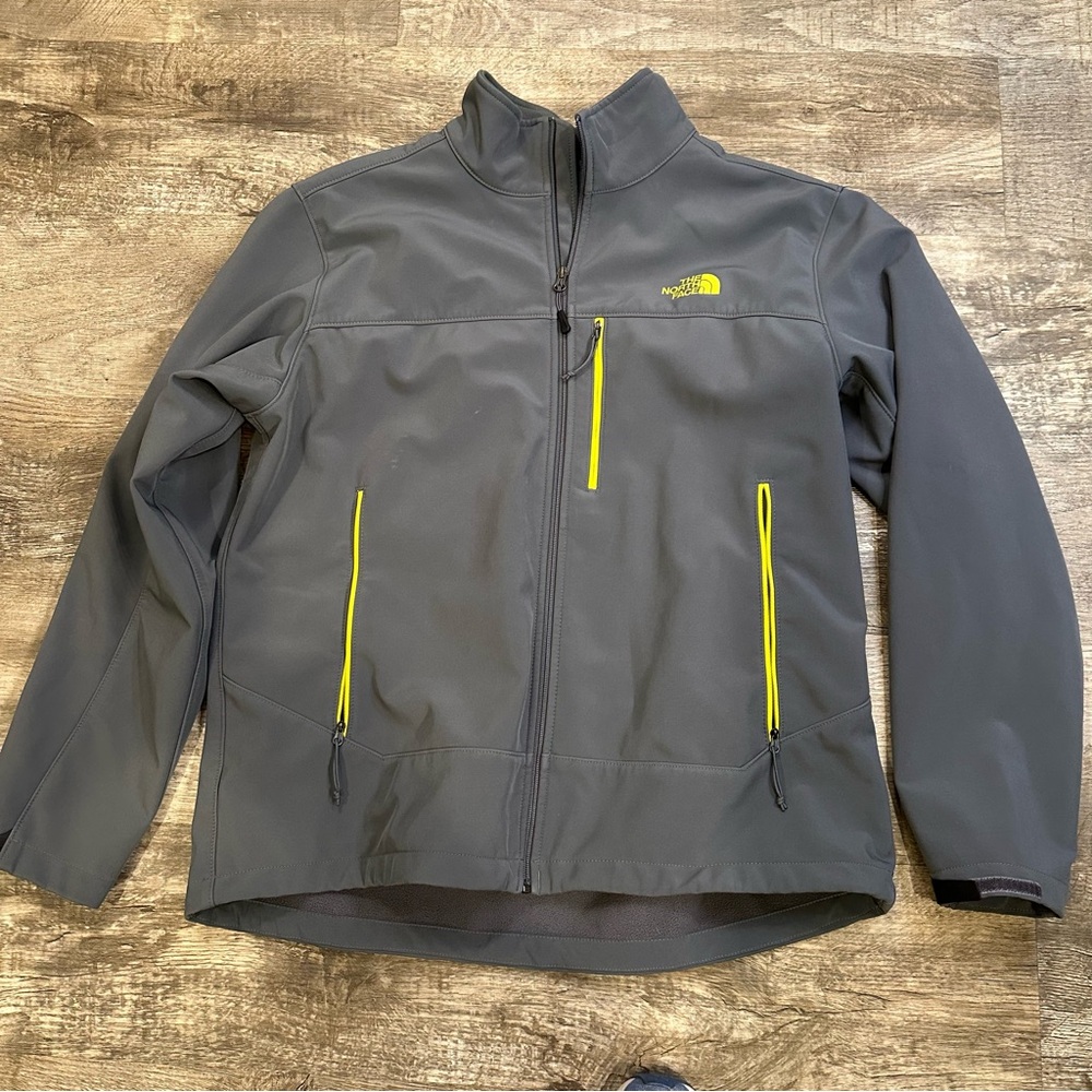 The North Face Men's Apex Bionic 2 Softshell Jacket with Neon Yellow Details (C)